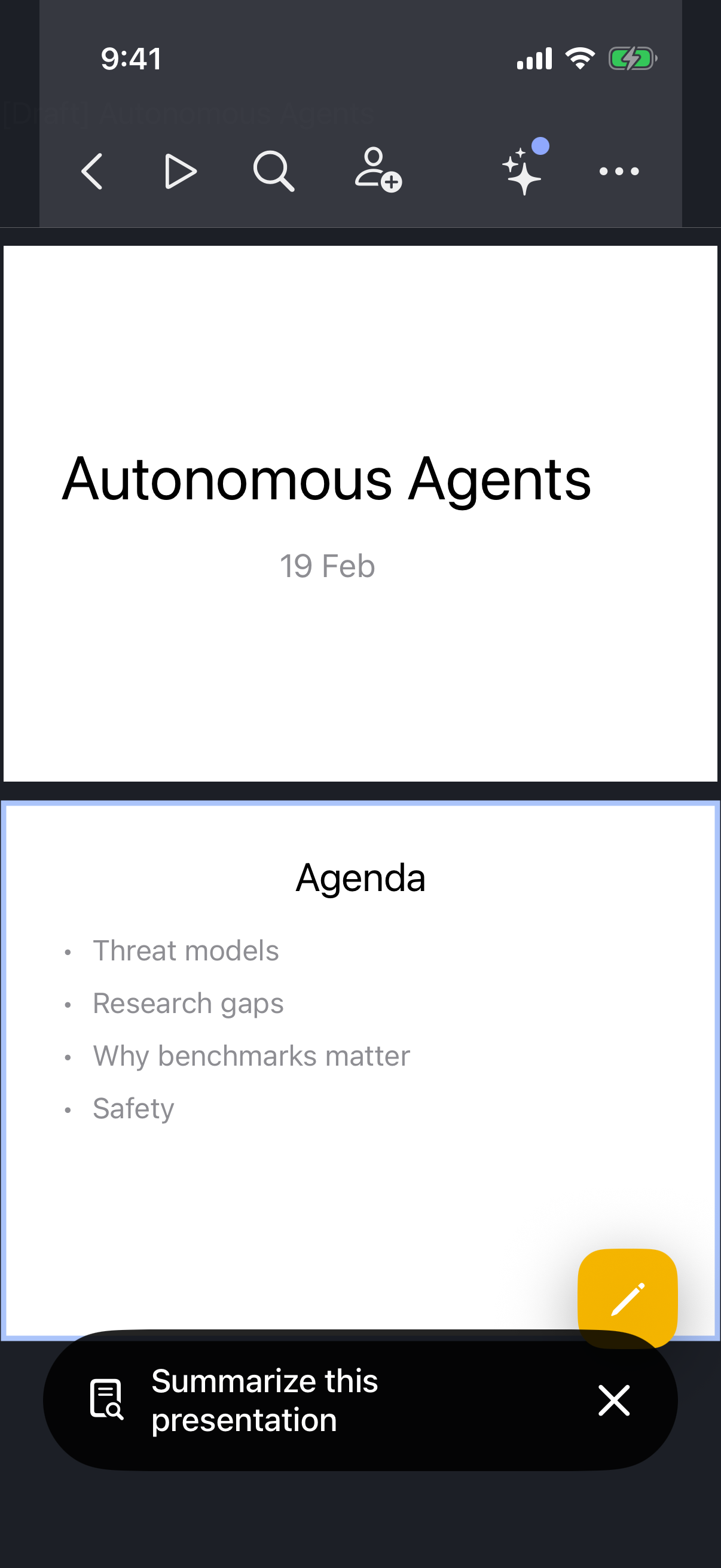 CloudSlides app