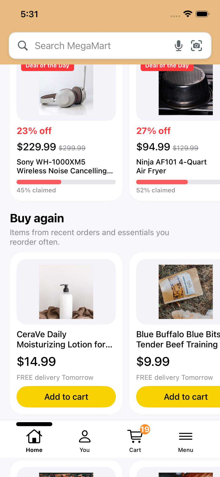 MegaMart app